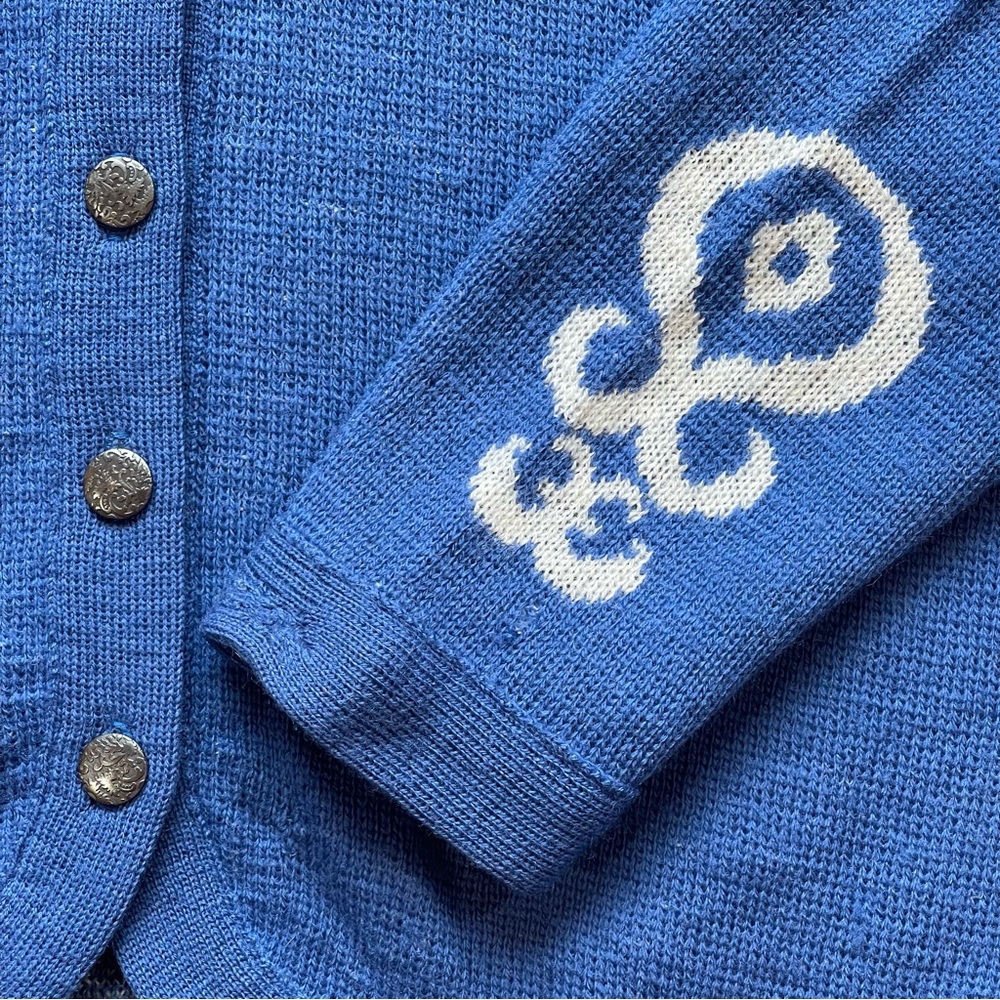 Vintage 70s Pendleton Stylized Art Pattern Knit W… - image 3